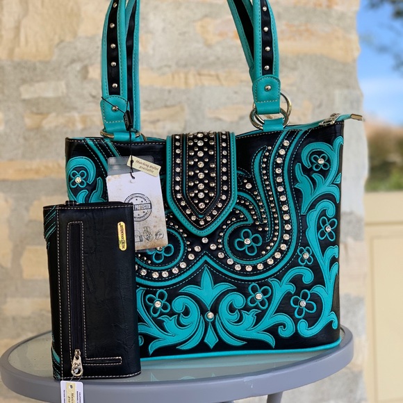 Montana west western conceal carry handbag&wallet - Picture 2 of 6